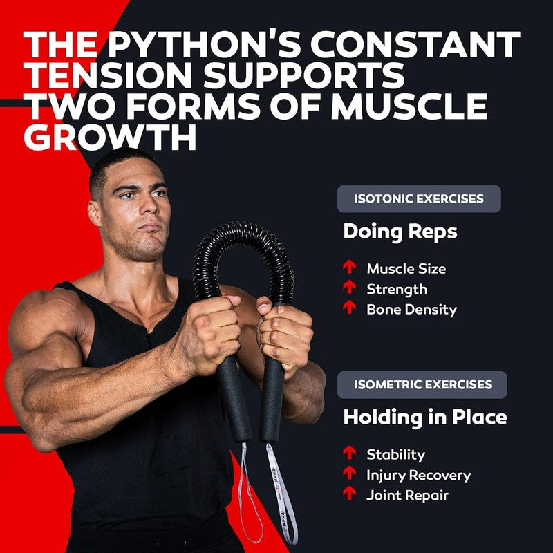 Python Power Twister Bar - Upper Body Exercise for Chest, Shoulder, Forearm, Bic3