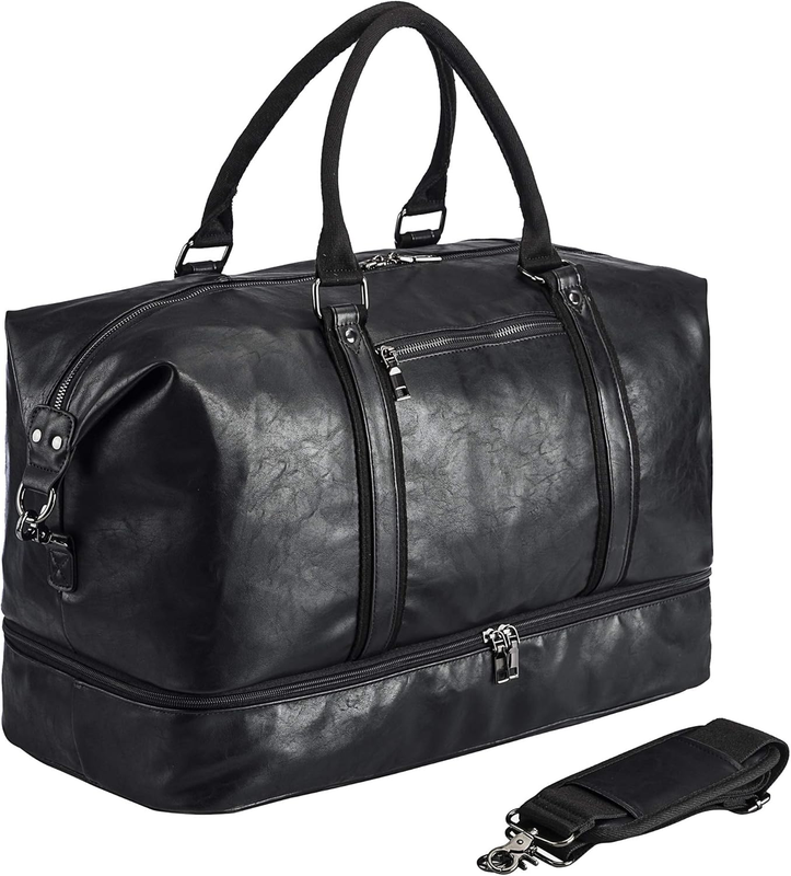 Weekender Overnight Bag Carry on Bag Travel Bag with Shoe Pouch0