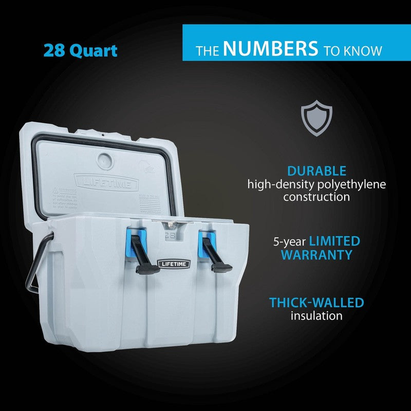 28 Qt Bear-Resistant Camping Cooler, Premium High Performance, Ice Retention, Ha5