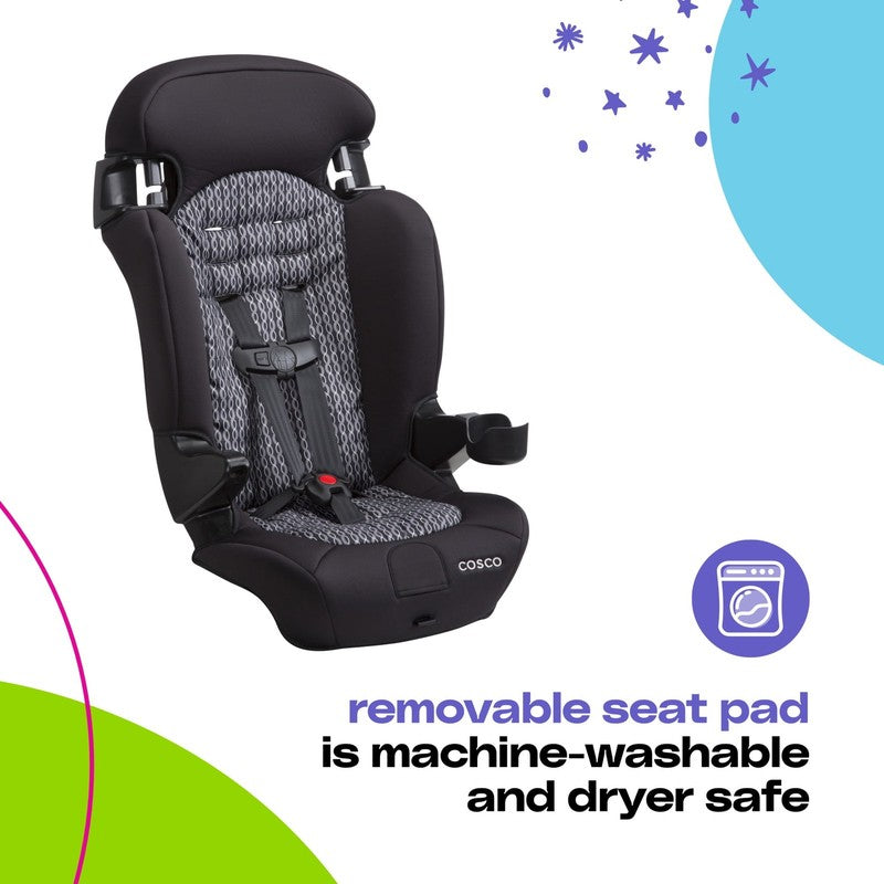 Finale 2-In-1 Toddler Booster Car Seat, Fiberwave II, Black/Grey5