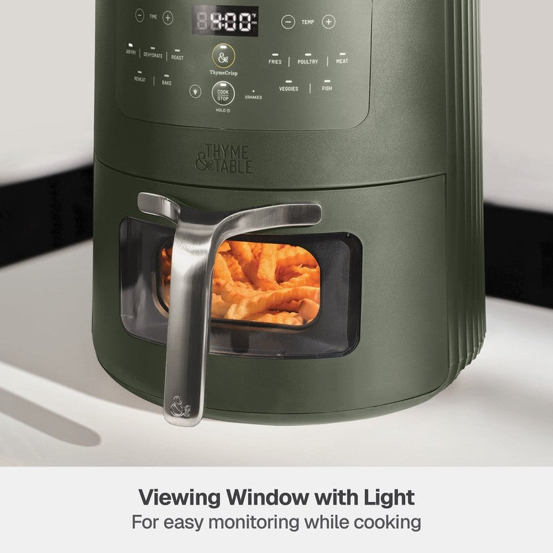 6QT Air Fryer with Thymecrisp Ceramic Nonstick Basket Dusty Moss8