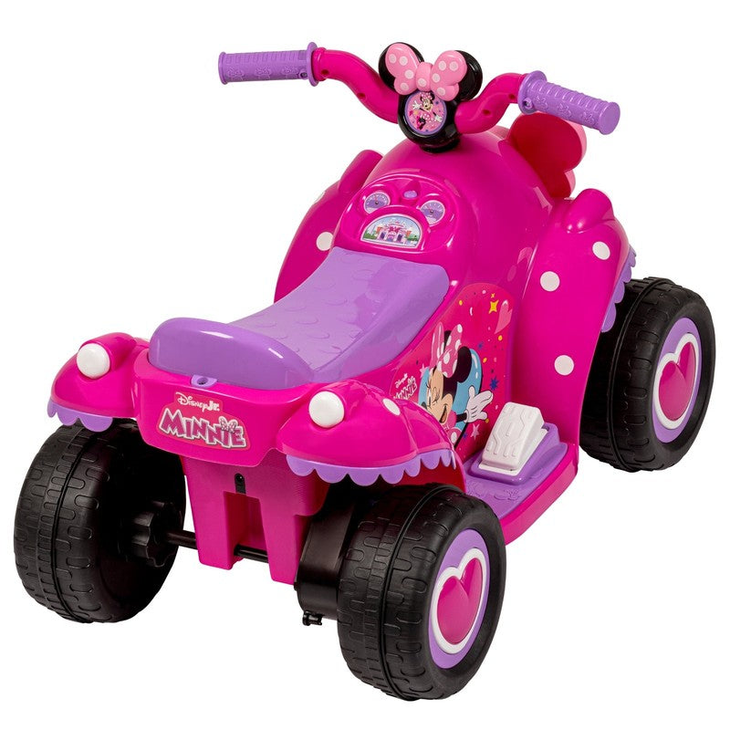6V Disney Minnie Mouse Ride-On Quad for Toddlers Ages 1.5-3 Pink8