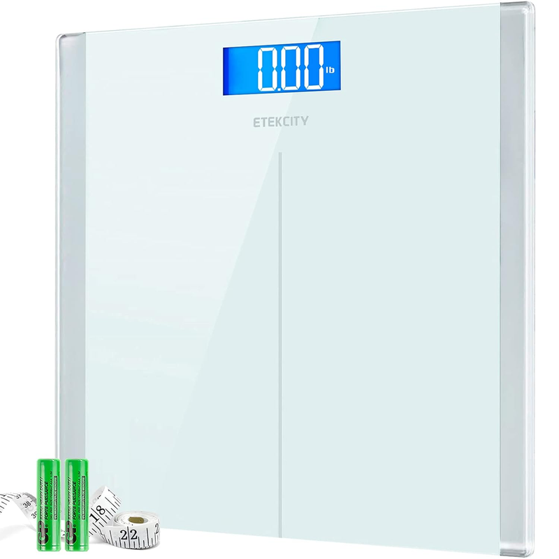 Bathroom Scale Digital Body Weight 400lb White Step On Accurate Scale10