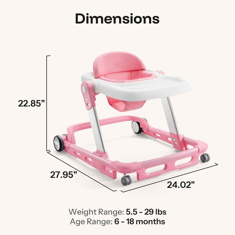 Baby Walker for Babies 6-18 Months, Anti-Rollover, Seat and Height Adjustable, P7