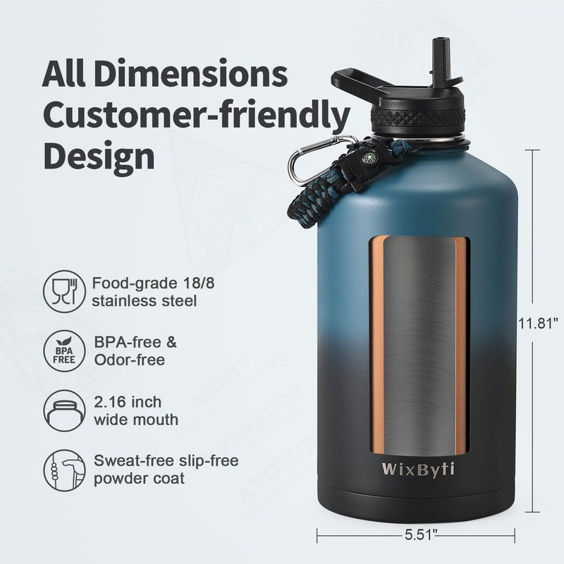 1 Gallon Insulated Water Bottle 128oz   Triple Wall Vacuum, Leakproof, BPA Free5