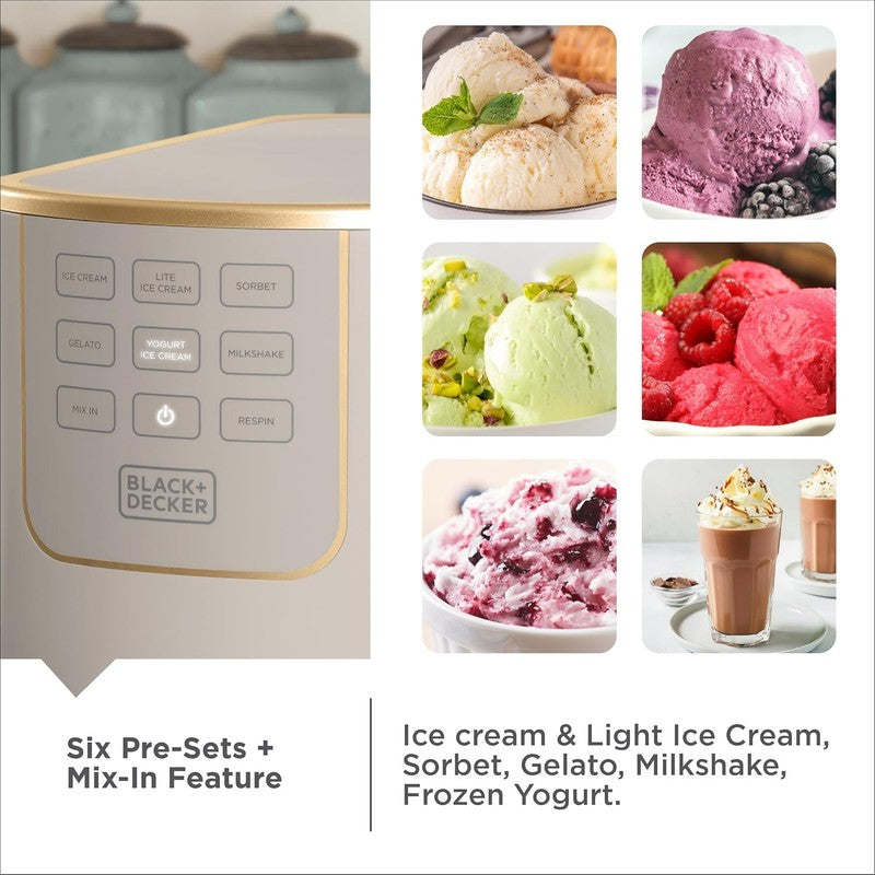 Perfect Pint Ice Cream Maker – Homemade Frozen Dessert Machine for Gelato,3
