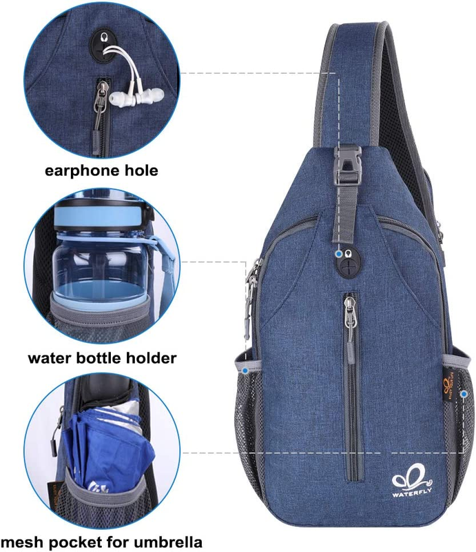 Crossbody Sling Backpack Travel Hiking Chest Bag Daypack Unisex1