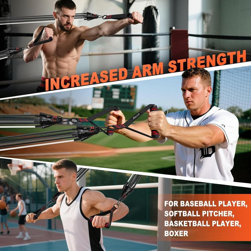 Heavy Resistance Bands Set with Handles, Door Anchor & Ankle Straps for Workouts2