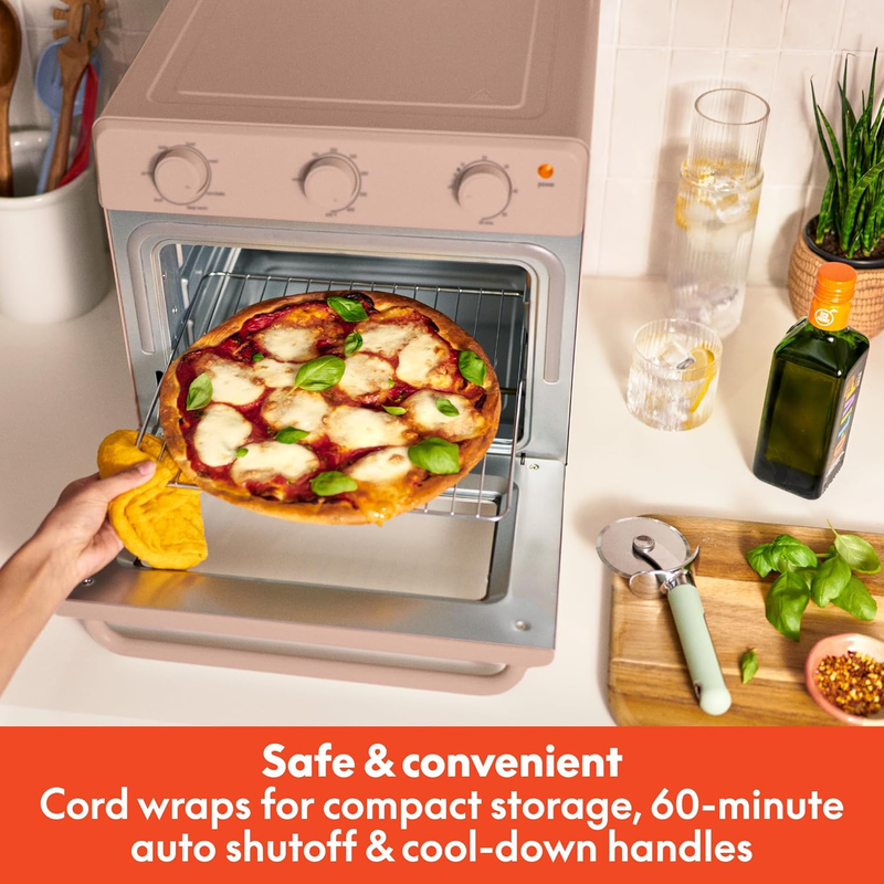 Air Fry Toaster Oven 1700W 7 Presets Dishwasher Safe Trays Blossom6