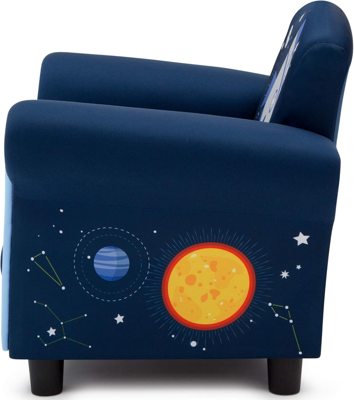 Space Adventures Kids Upholstered Chair, Blue7