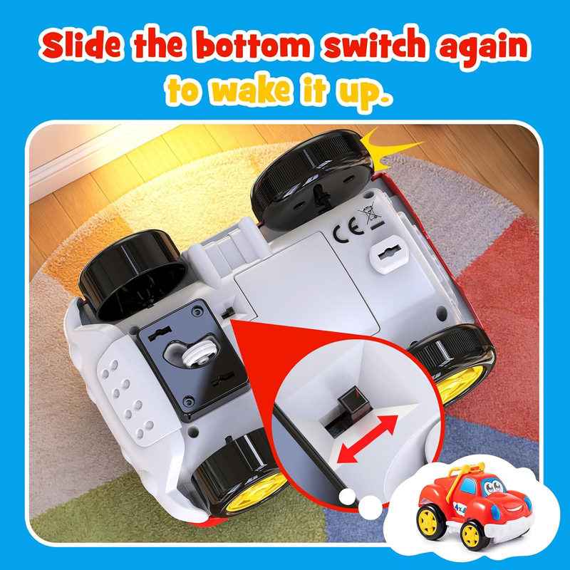 Toddler Remote Control Car Pickup Truck Toy for Kid Cartoon RC Vehicle for Toddl6