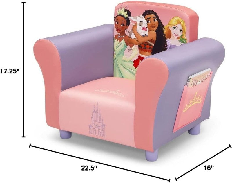 Kids Upholstered Chair, Princess2