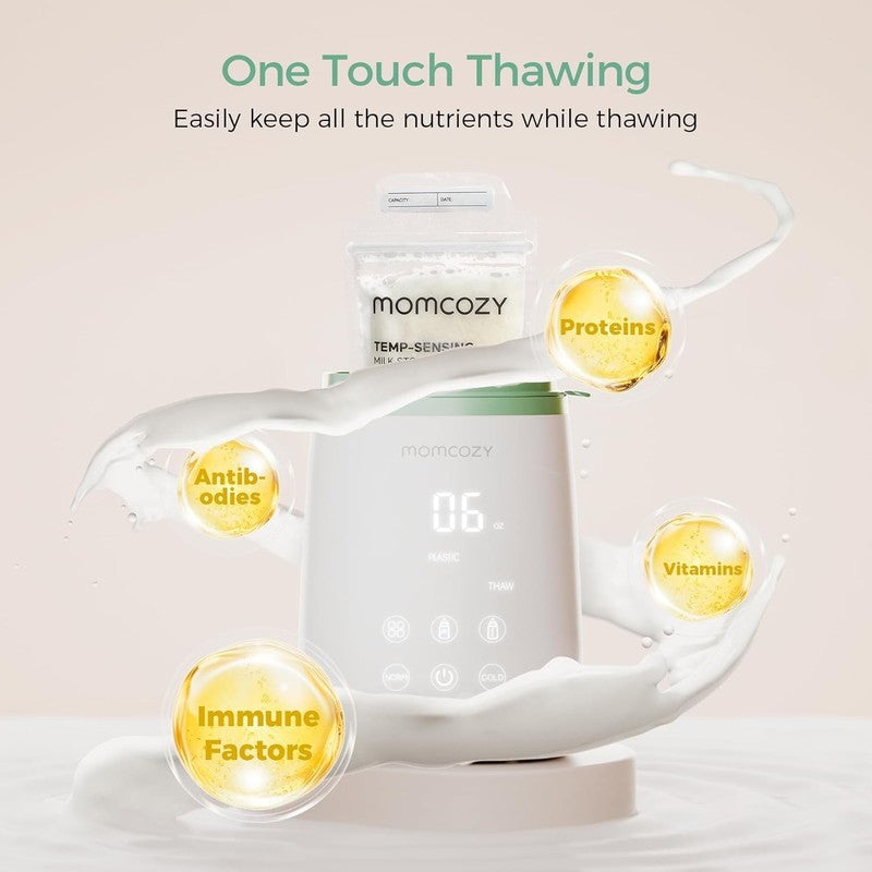 Baby Bottle Warmer, 6-In-1 Baby Milk Warmer with Smart Temperature Control, Brea2