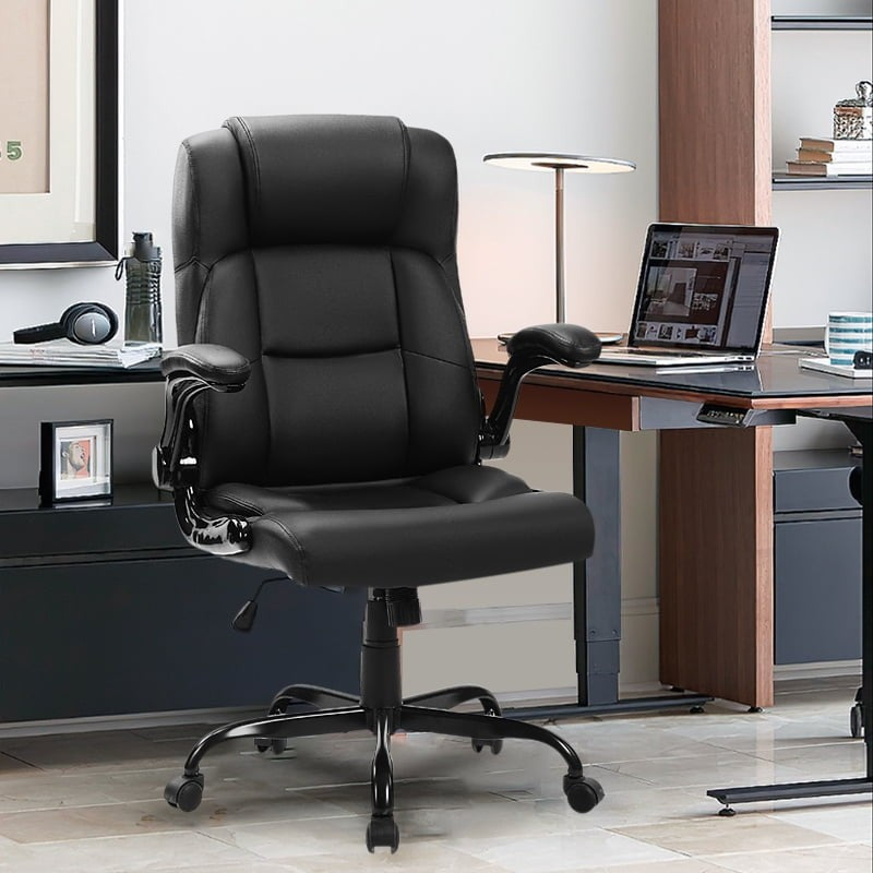 Leather Office Chair, Big and Tall Office Chair 400LBS Wide Seat Ergonomic Compu9