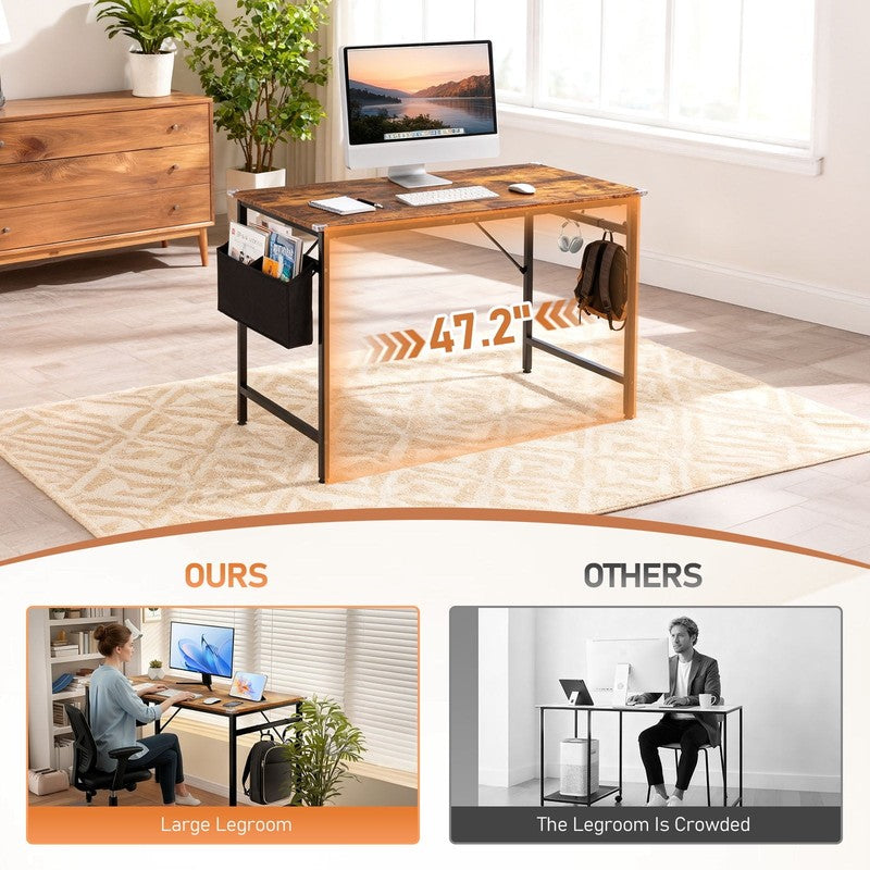 47" Wood Computer Gaming Desk PC Laptop Study Table Workstation Home Office Furn7