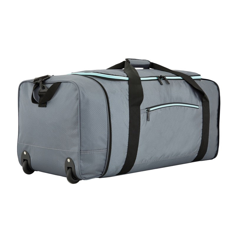 Large 32in Wheeled Duffel Travel Bag Foldable Gray9