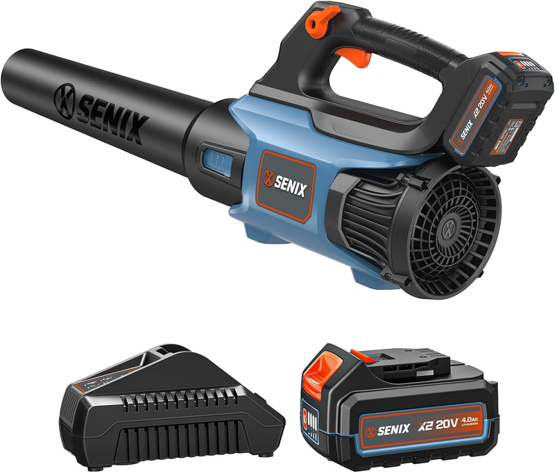 20V Max Leaf Blower, Cordless, Brushless, Handheld, up to 350 CFM and 80 MPH, 2 9