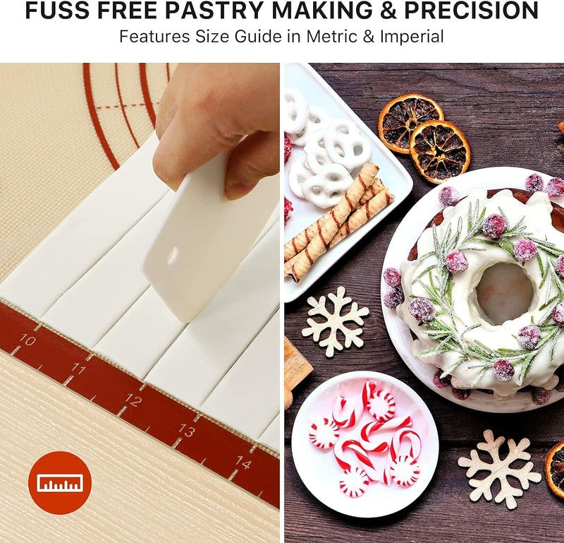 26X16 Inch Extra Thick Silicone Baking Mat with Measurements, Non Slip and Reusa7