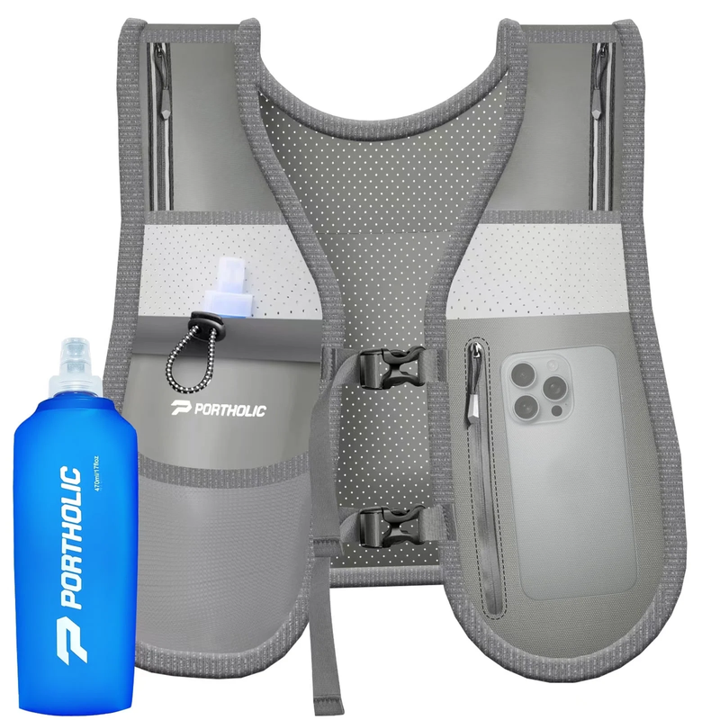Running Vest for Women Men with 500Ml/17Oz Water Bottle |Adjustable Hydration Ve9
