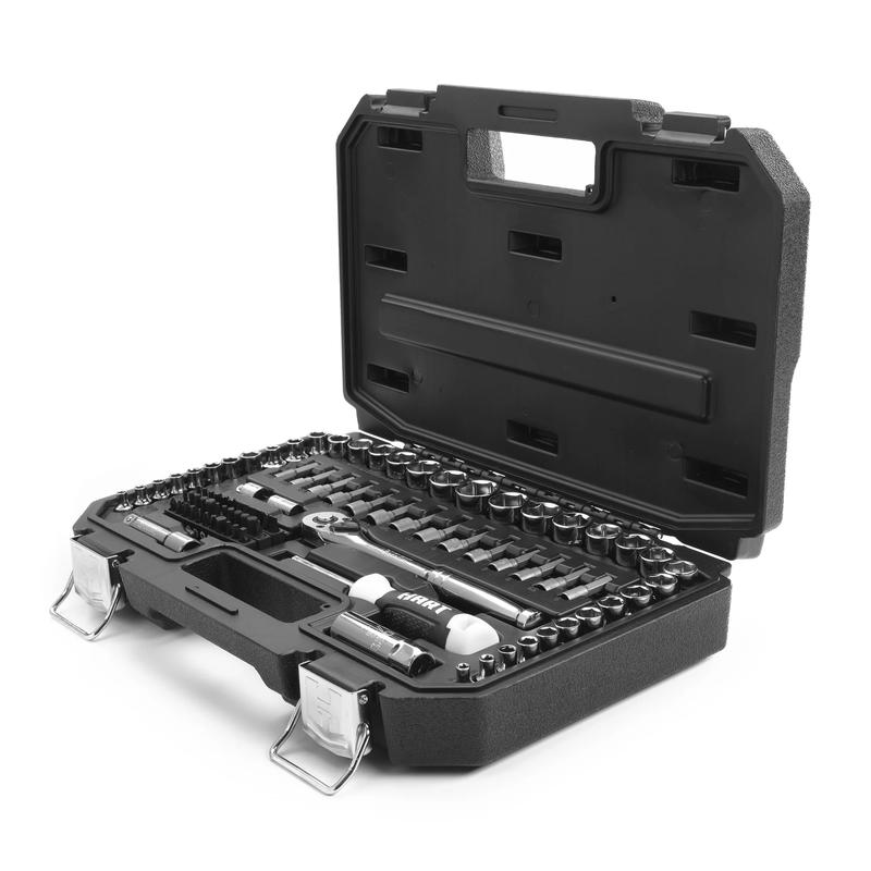 90 Piece 3/8 Inch Mechanics Tool Set, Chrome Finish9