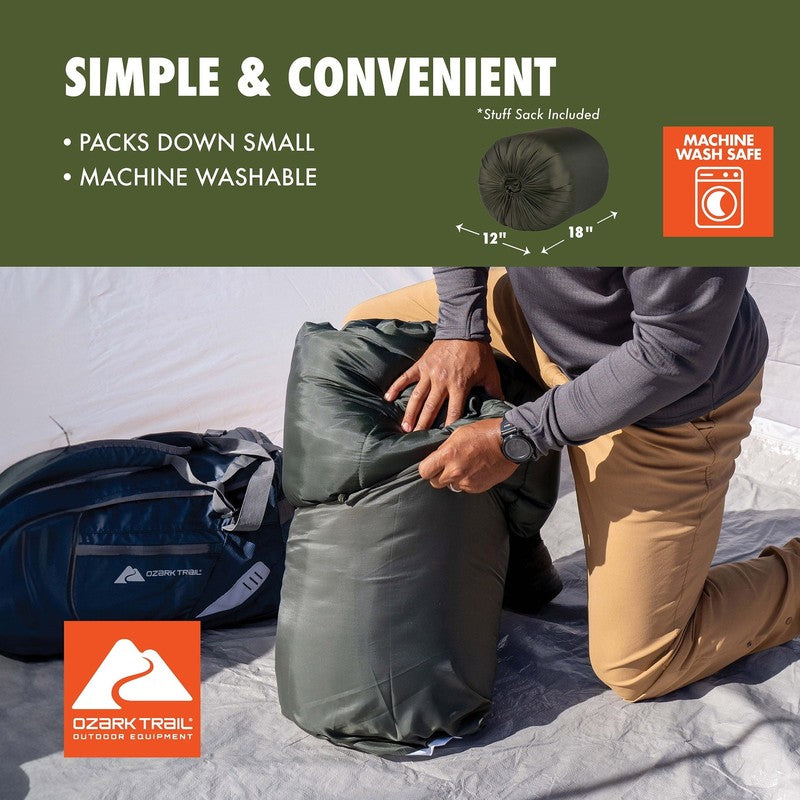 35°F Doublewide Sleeping Bag – Extra-Wide Outdoor Sleeping Bag for Camping7