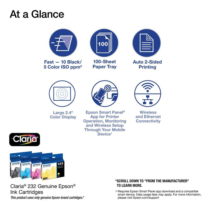 Wireless Color Printer with Scanner & Copier – Auto 2-Sided Printing, XP-42052