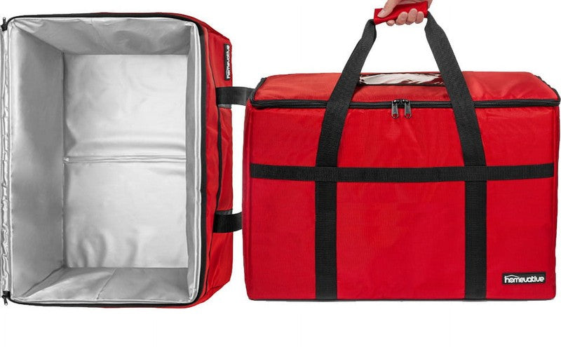 Thermal Insulated XL Food Delivery Bag, Red1