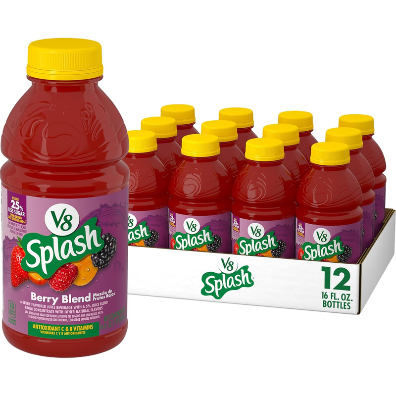 Berry Blend Flavored Juice Beverage, 16 Fl Oz Bottle (12 Pack)0