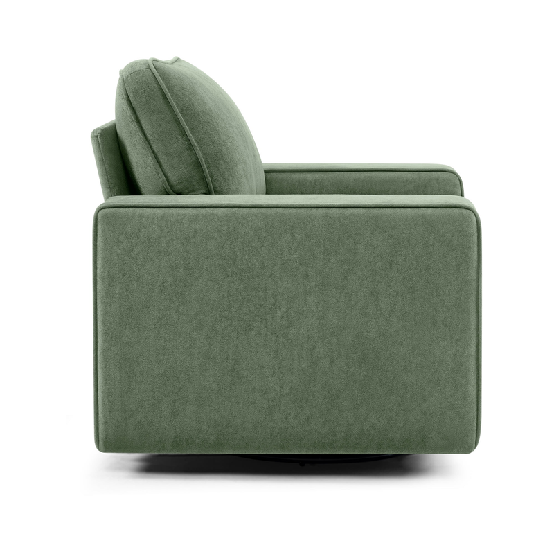 360° Swivel Accent Chair Comfy Upholstered Armchair Green9