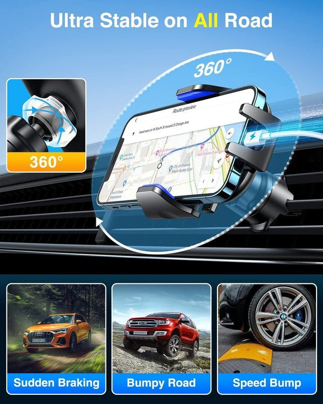 Upgraded Ace Car Phone Holder - Steel Hook & Super Suction Cup, Blue7