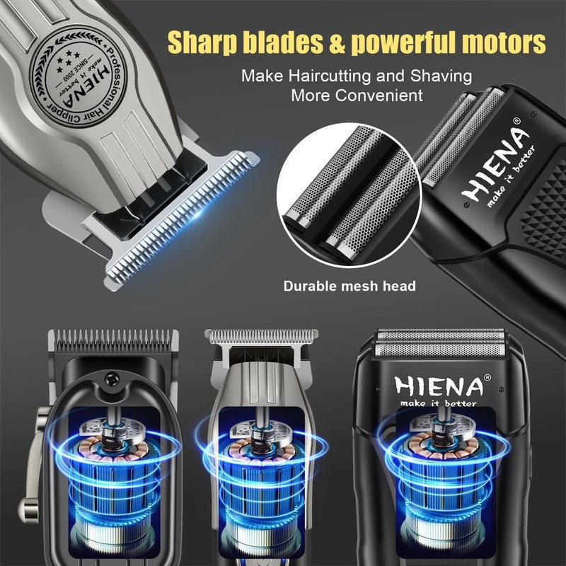 Professional Hair Clippers Men Cordless Electric Beard Trimmer and Foil Shaver S1
