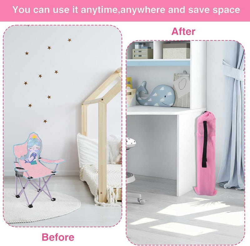 Kids Folding Outdoor Lawn & Camping Chair w/ Cup Holder & Carry Bag4