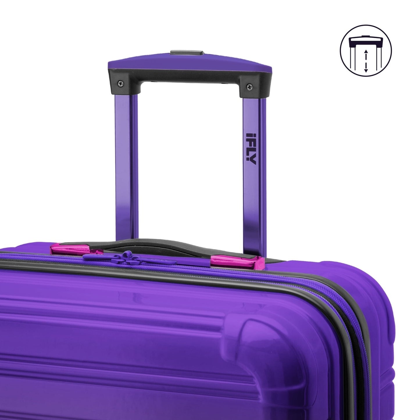 Fibertech 20" Hardside Carry-On Suitcase – Expandable Spinner Luggage for Travel