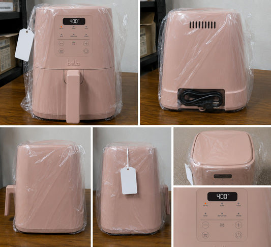 4Qt Slim Air Fryer Ceramic Nonstick 6 Presets 3.3Lb Blossom