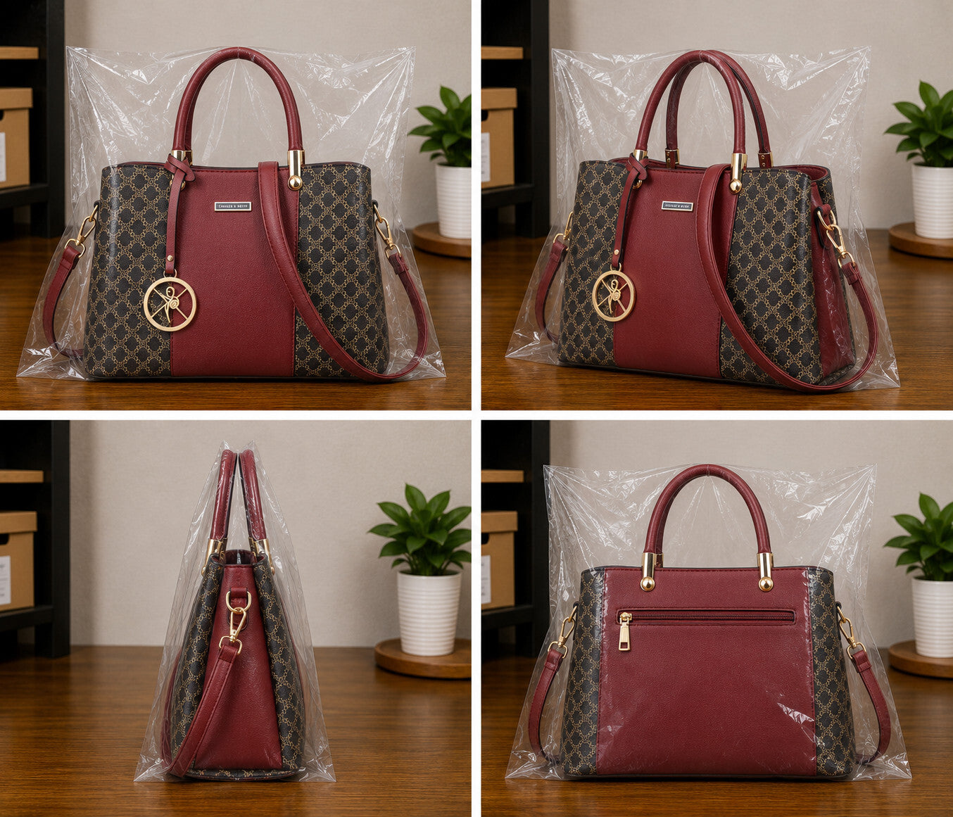 Women's Top Handle Satchel Shoulder Messenger Tote Handbag