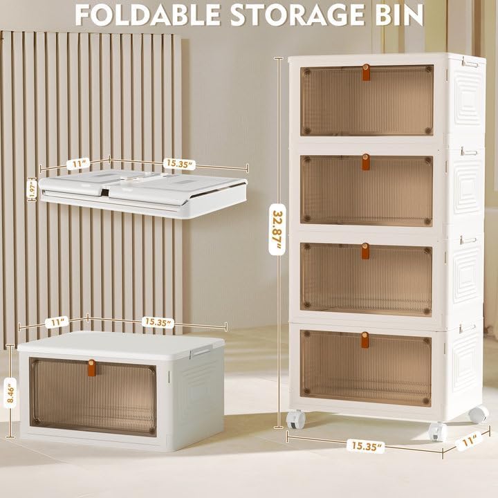 4 Tier Plastic Storage Bins