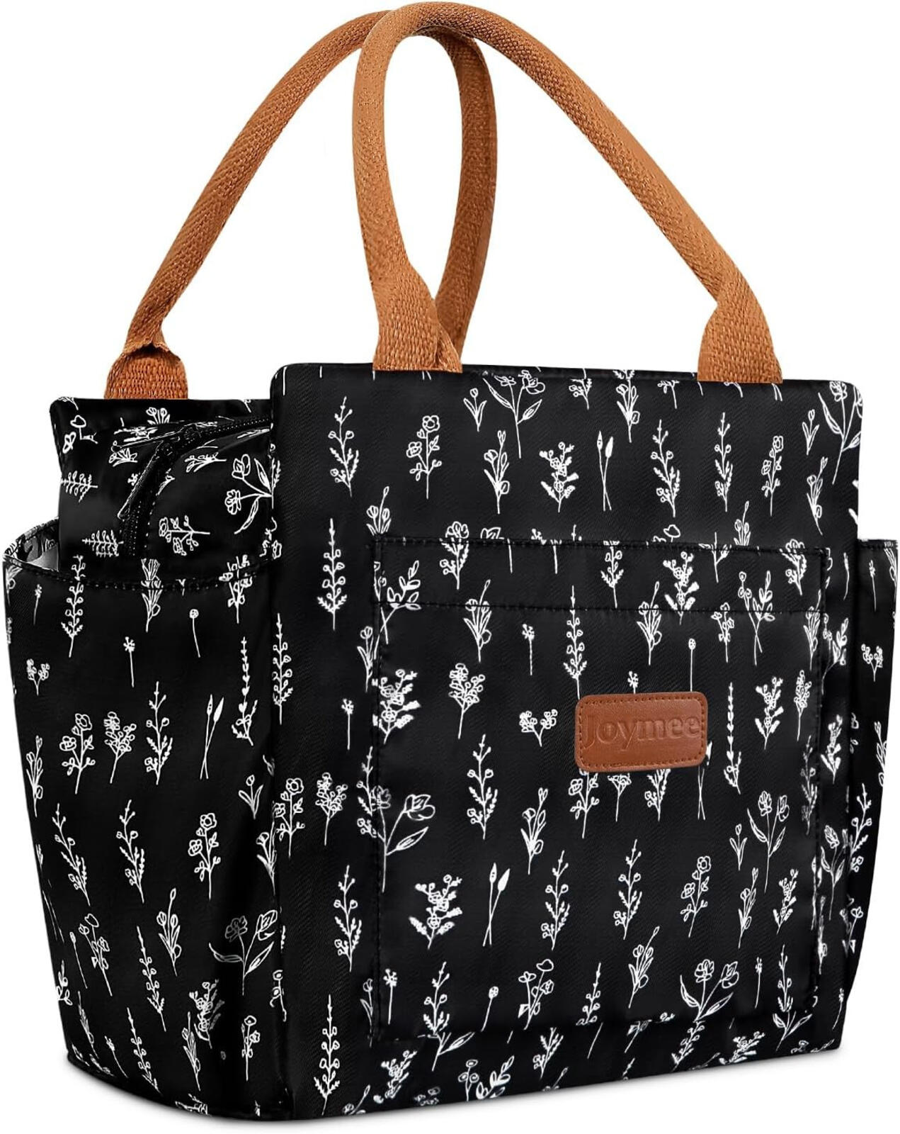 Insulated Lunch Bag for Women Men Large Reusable Cooler Tote w/ Bottle Holder