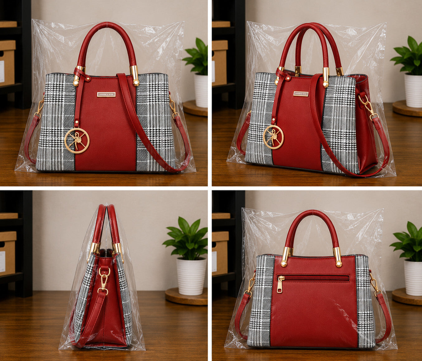 Women's Top Handle Satchel Shoulder Messenger Tote Handbag