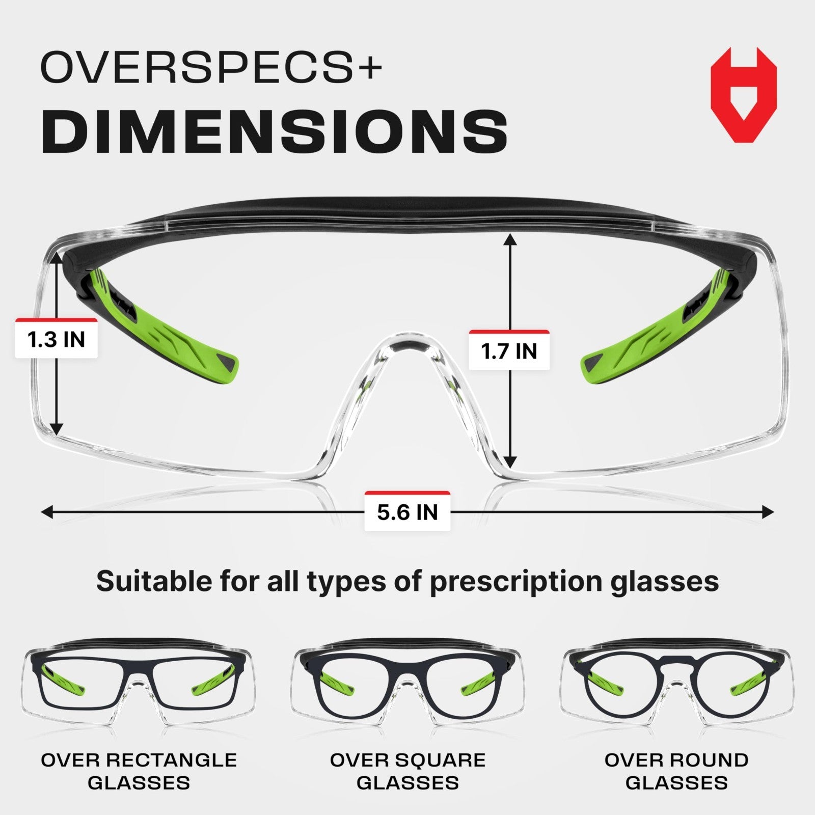 Anti Fog Safety Glasses Over Glasses   Scratch Resistant, UV Protection, Adjusta1