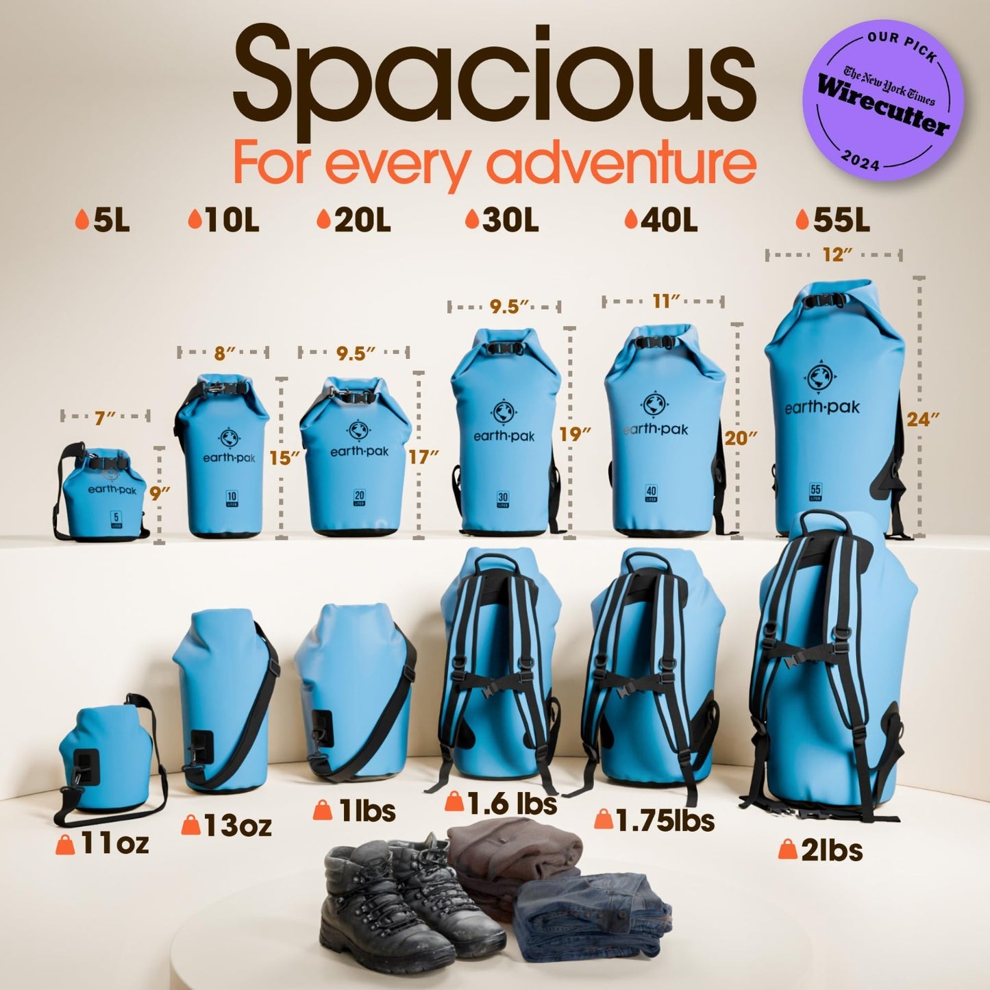 Waterproof Dry Bag Backpack   Roll Top Sack for Kayaking & Outdoor Gear + Phone2
