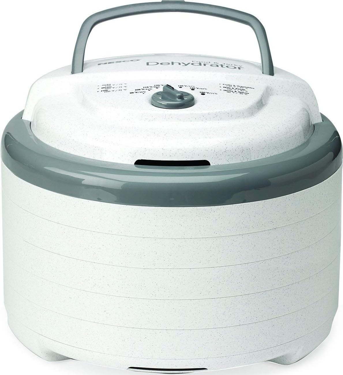 Food Dehydrator for Snacks, Fruit, Beef Jerky - Adjustable Temperature, Gray1