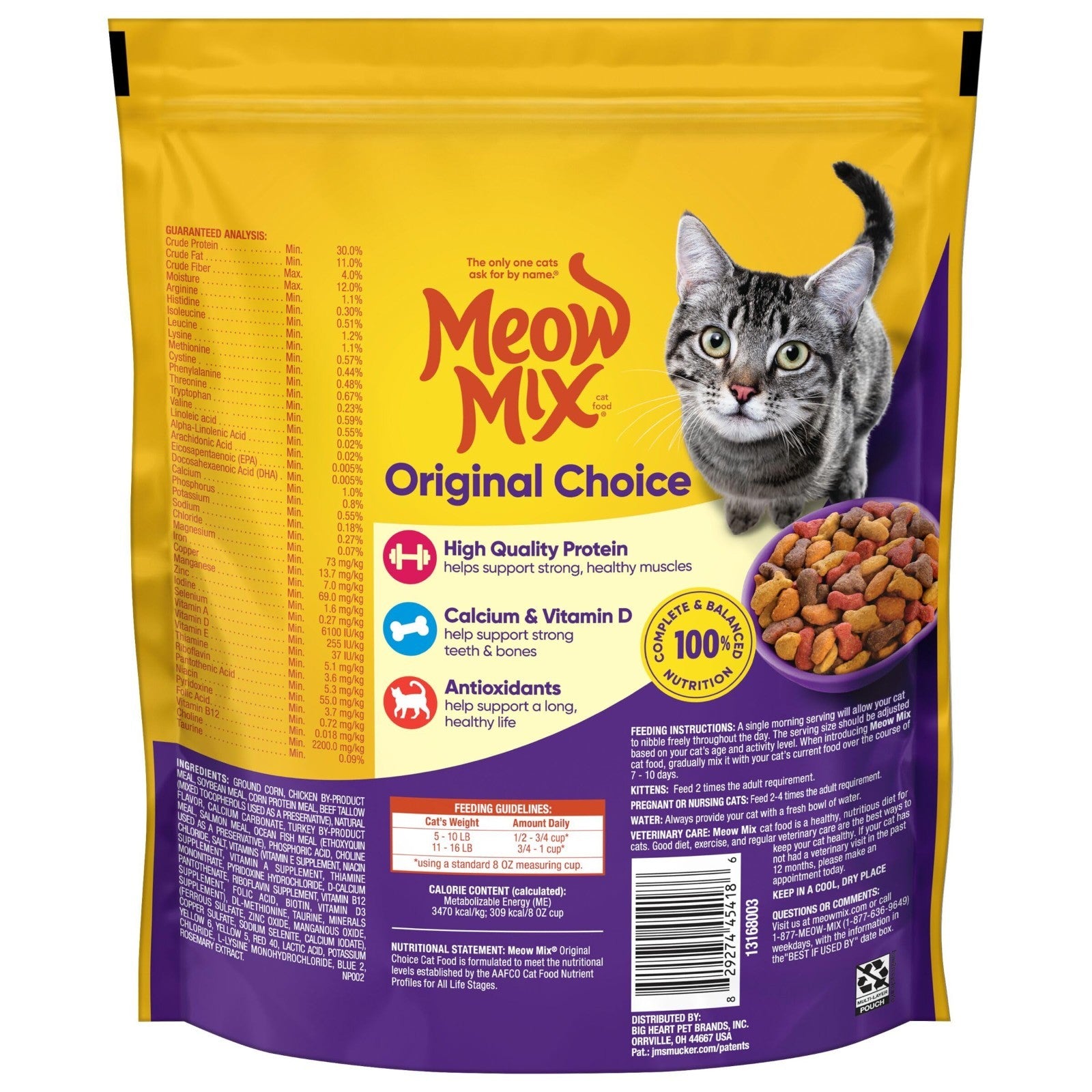 Original Choice Dry Cat Food   18 oz Pouches, Nutritious & Tasty for Cats8