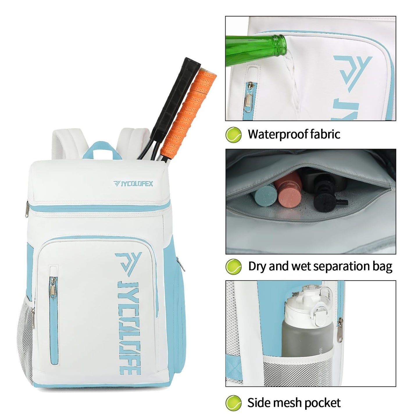 Waterproof Gym Duffel Backpack with Shoe Compartment, 4 Carry Methods, Sports &8