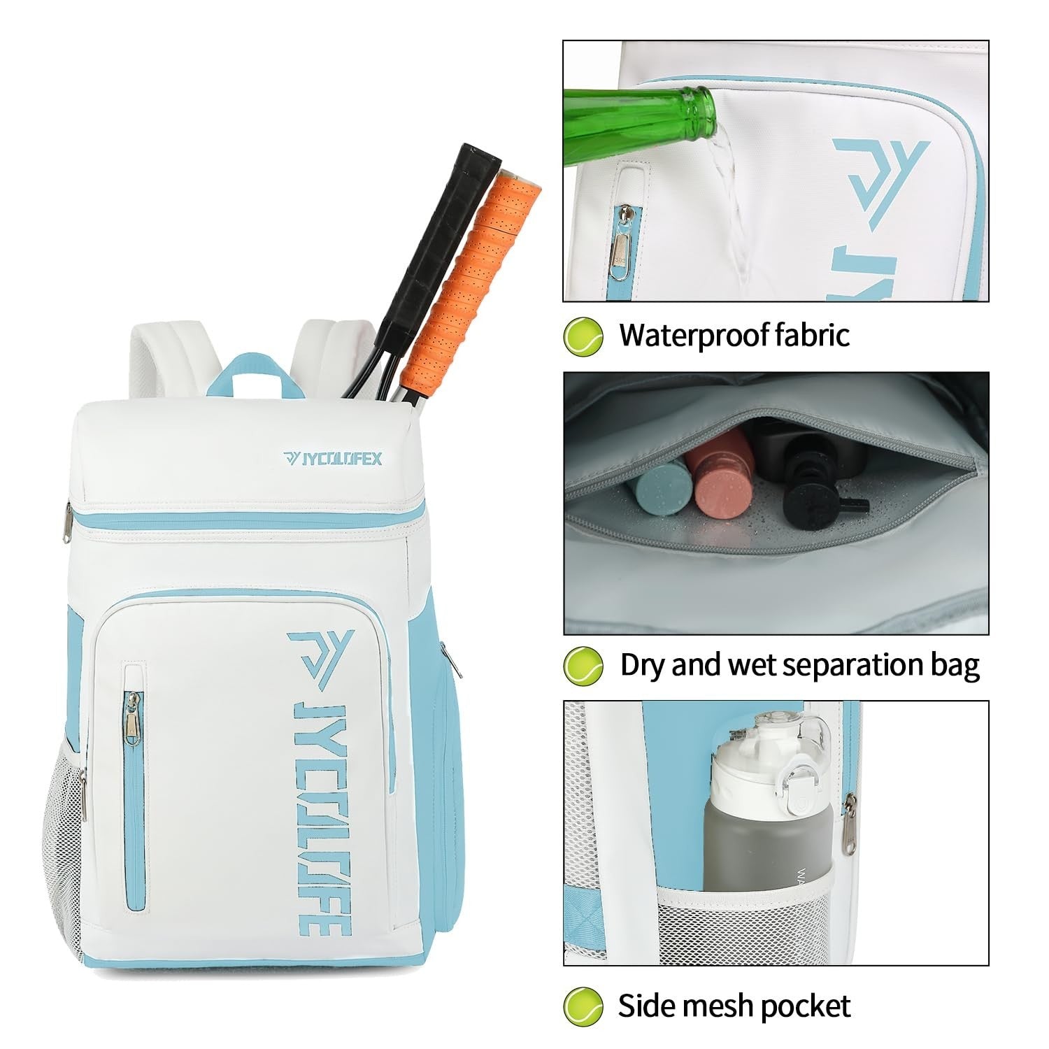 Waterproof Gym Duffel Backpack with Shoe Compartment, 4 Carry Methods, Sports &8