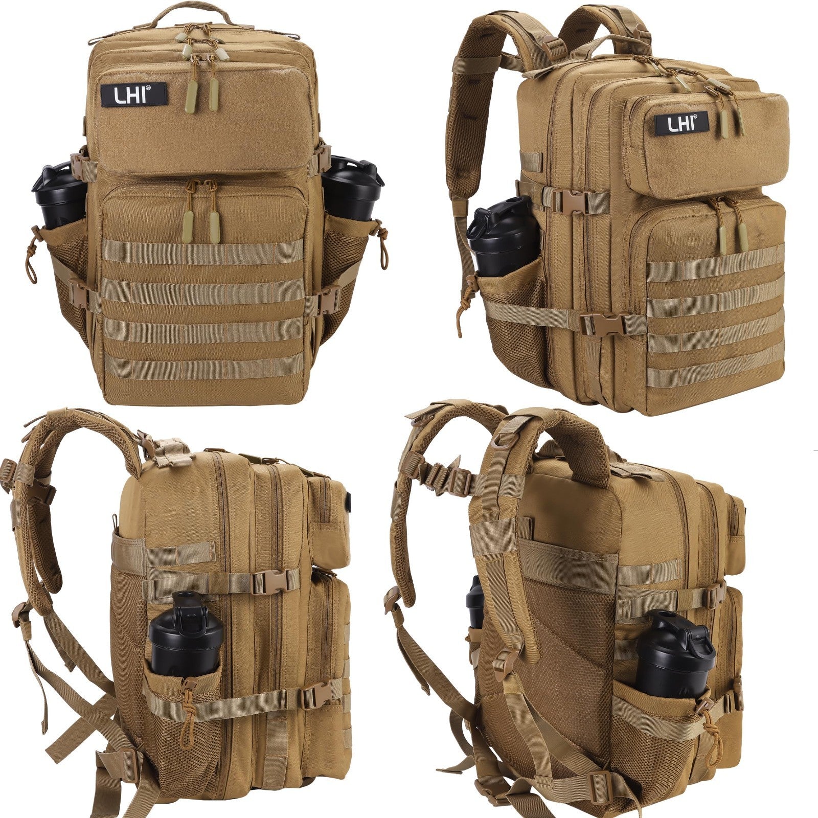 Tactical 45L Military Backpack for Men & Women   3 Day Assault Rucksack with Mol2