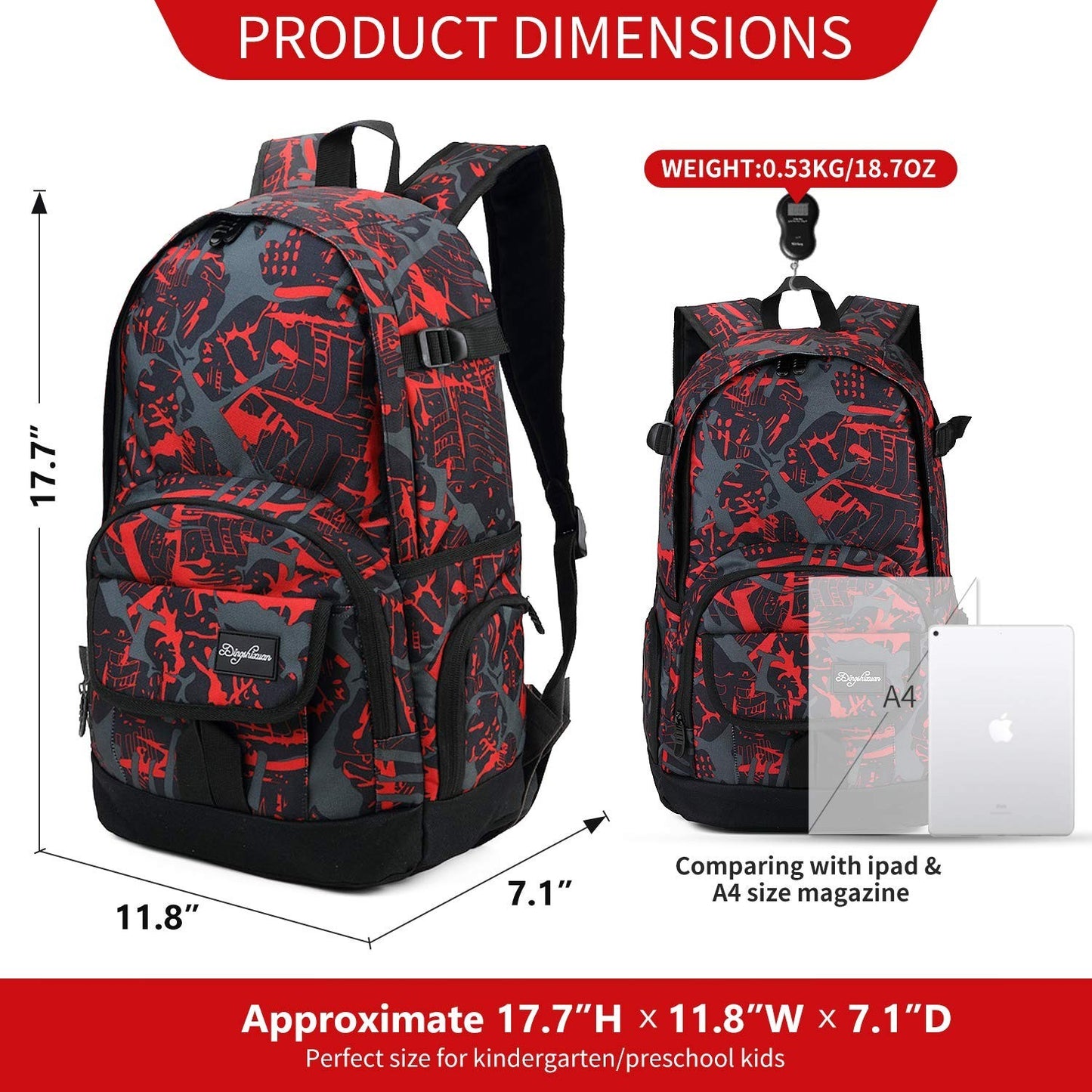 Lightweight School Backpack Travel Bag for Men & Women   College & Travel Use2