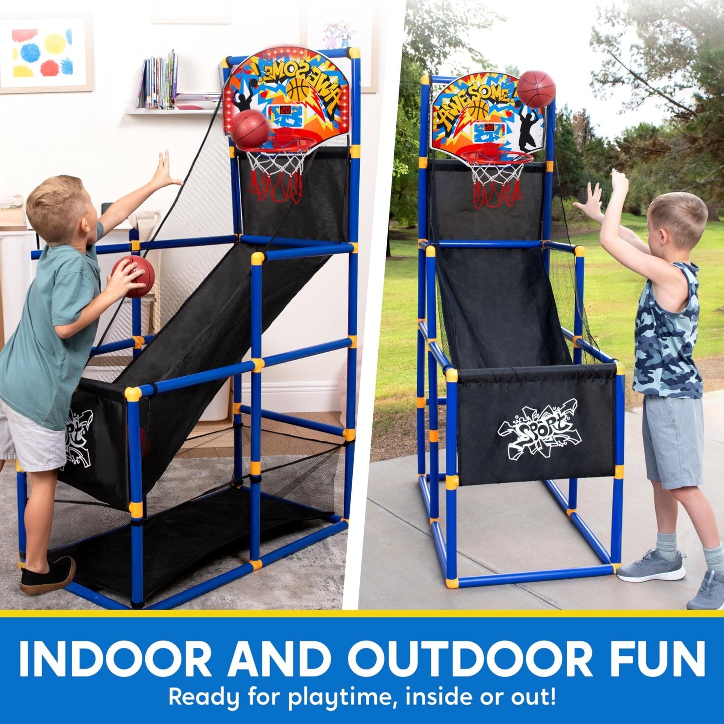 LED Arcade Basketball Game Set for Kids 3+ | Electronic Scoreboard, Sound Effect3