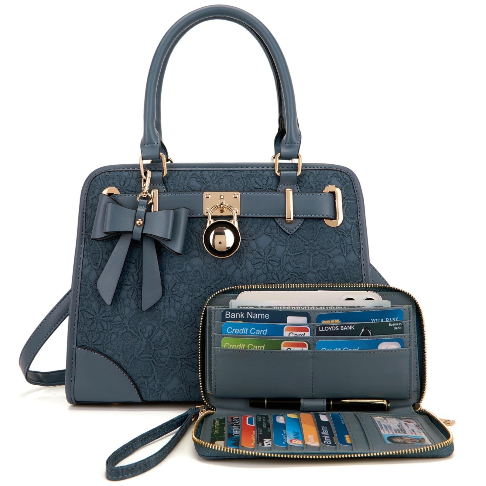 Versatile Women's Handbag - Stylish Tote, Satchel & Shoulder Bag, Wallet Include5