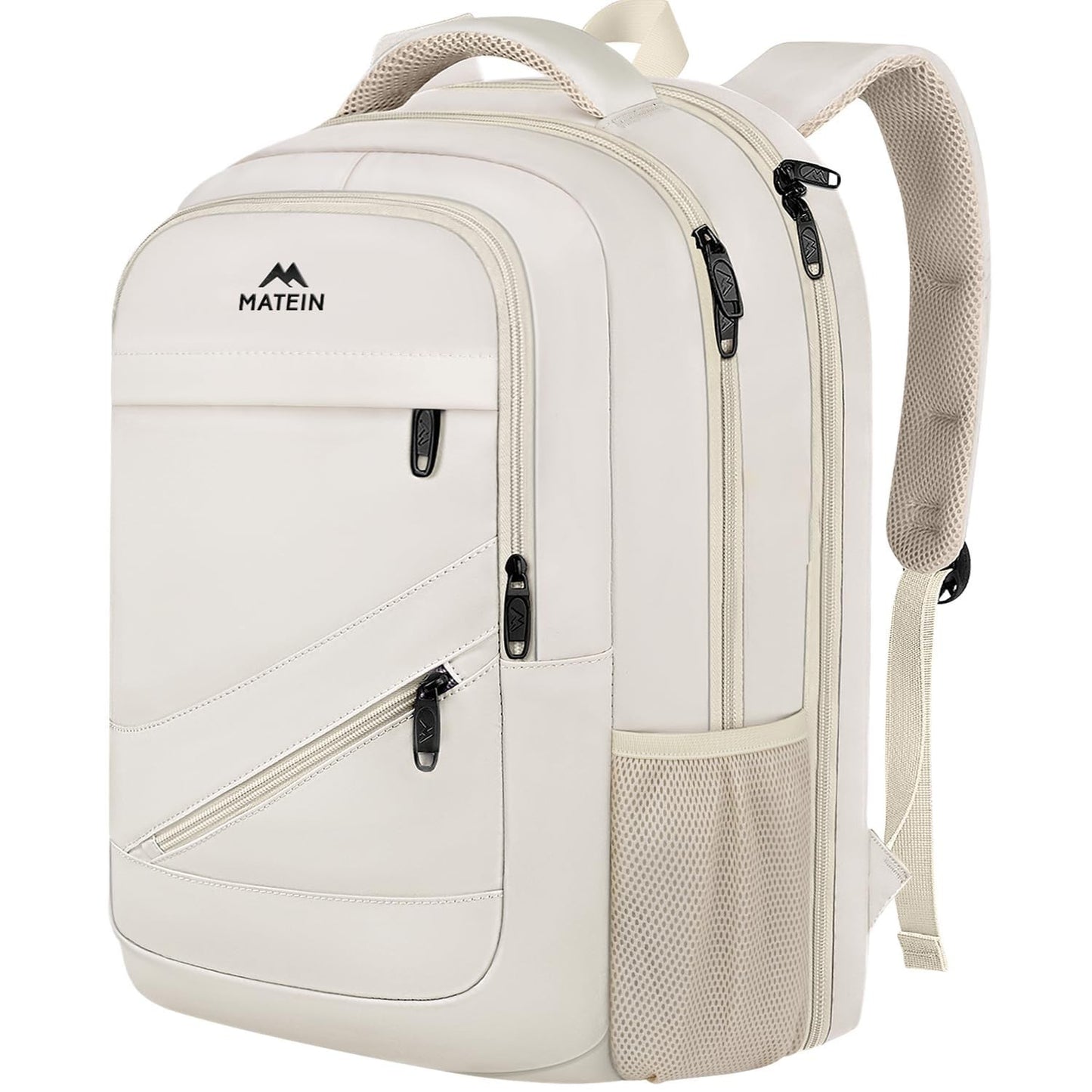 Extra Large College Backpack for Women, 18 Inch Laptop Bag, Stylish Cream Color1