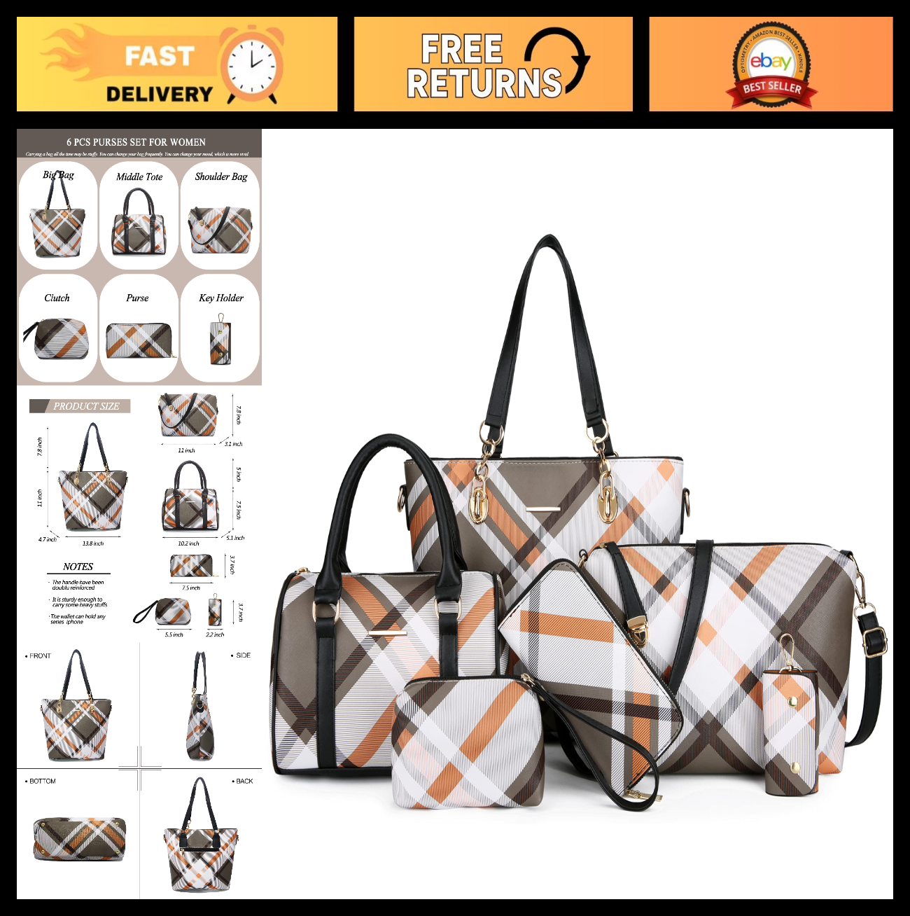Stylish Designer Handbags for Women - Satchel, Shoulder Tote, Top Handle Bag0